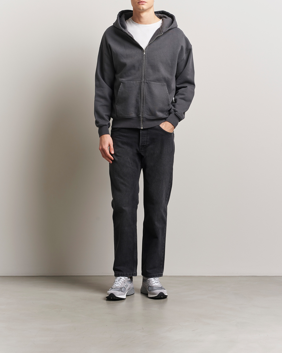 Hombres | Jerséis y prendas de punto | Colorful Standard | Classic Organic Full Zip Hoodie Lava Grey