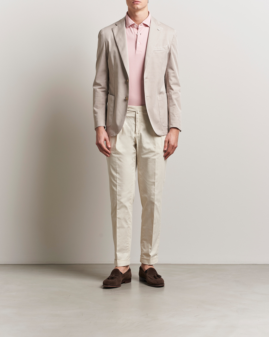 Hombres | Blazers | L.B.M. 1911 | Jack Regular Fit Cotton Stretch Blazer Beige