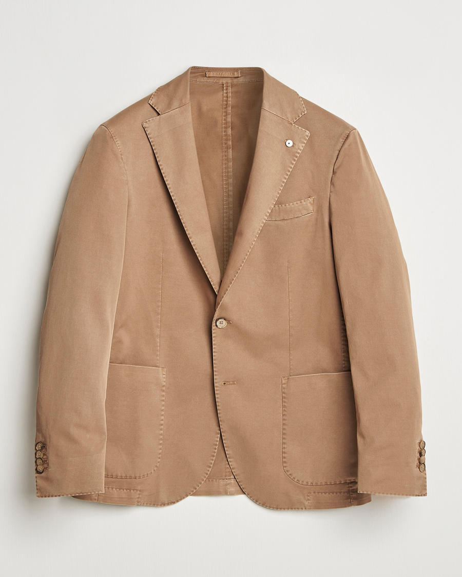 Hombres | Blazers | L.B.M. 1911 | Jack Regular Fit Cotton Stretch Blazer Taupe