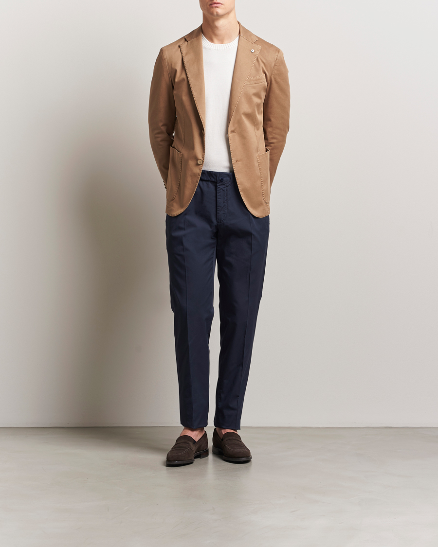 Hombres | Blazers | L.B.M. 1911 | Jack Regular Fit Cotton Stretch Blazer Taupe