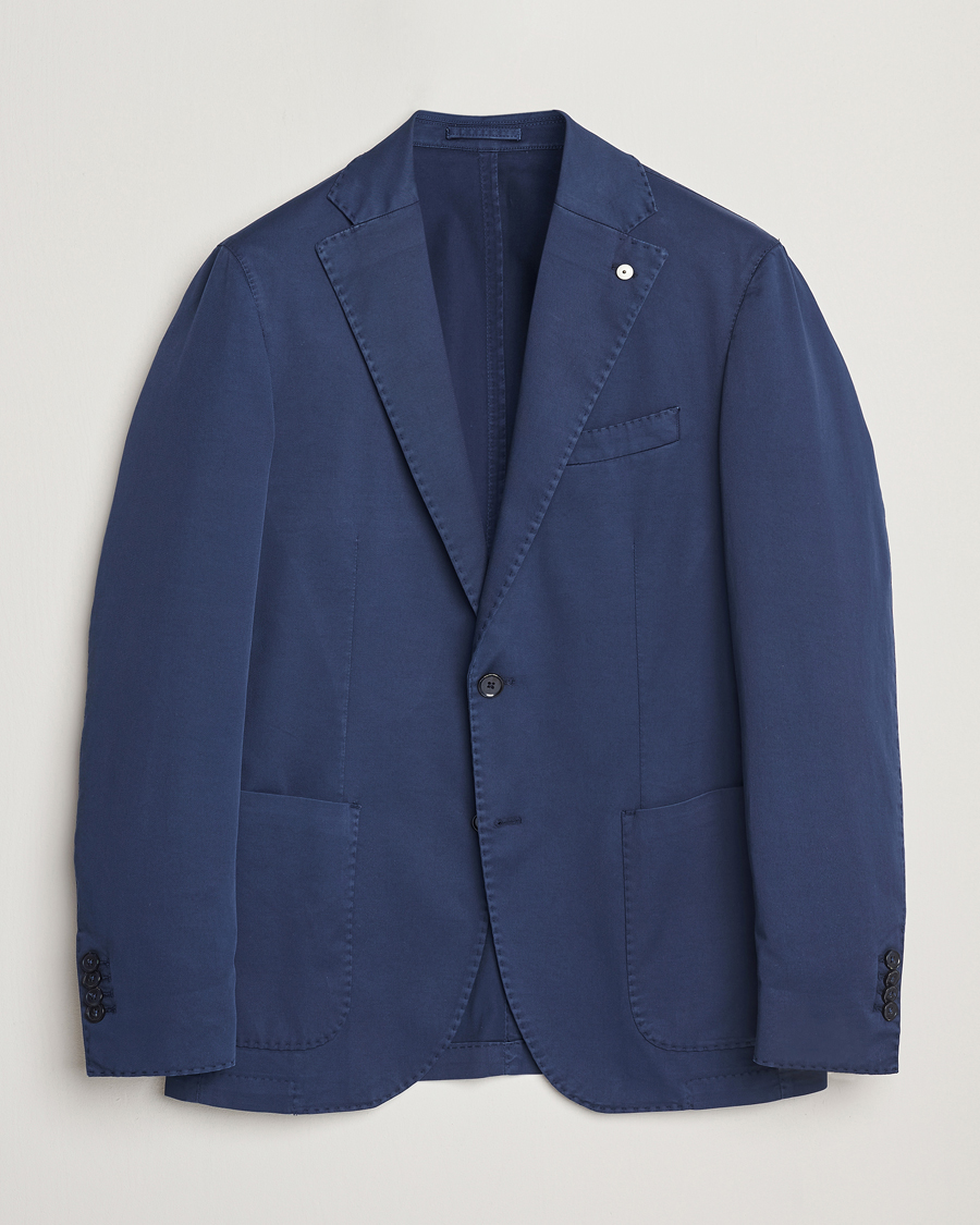 Hombres | Blazers | L.B.M. 1911 | Jack Regular Fit Cotton Stretch Blazer Navy