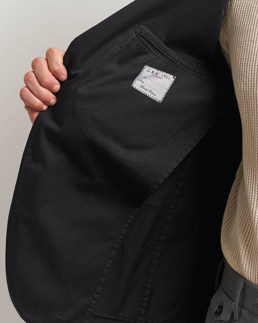 Hombres | Blazers | L.B.M. 1911 | Jack Regular Fit Cotton Stretch Blazer Black