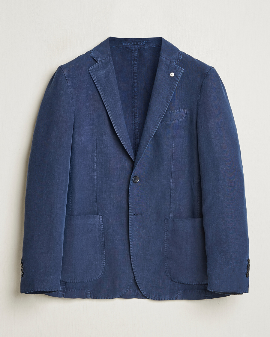 Hombres | Blazers | L.B.M. 1911 | Jack Regular Fit Linen Blazer Navy