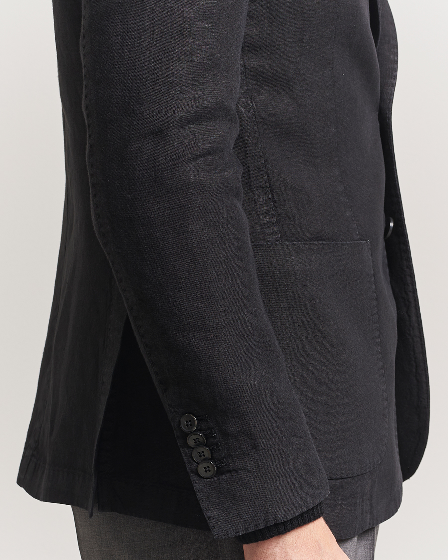 Hombres | Blazers | L.B.M. 1911 | Jack Regular Fit Linen Blazer Black