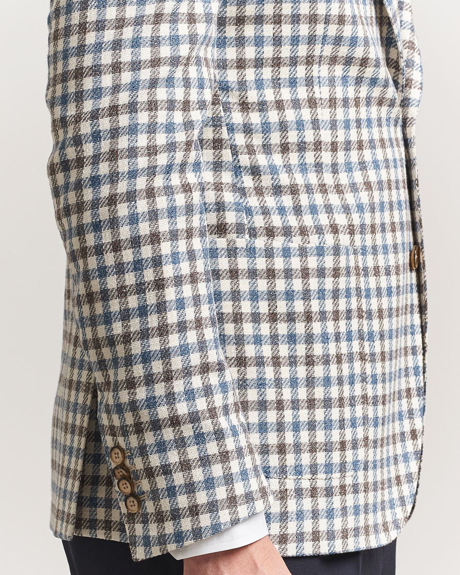 Hombres | Blazers | L.B.M. 1911 | Jack Regular Fit Checked Blazer Blue/Brown