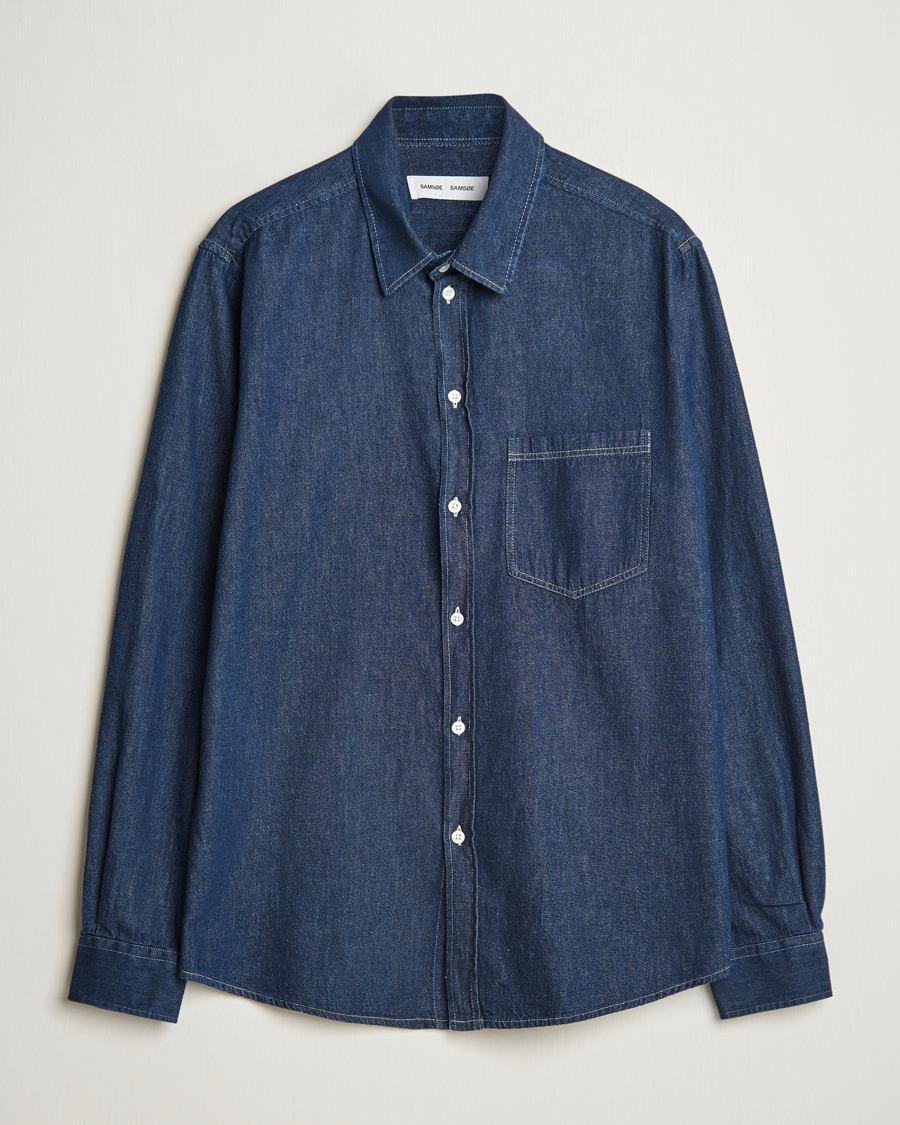 Hombres | Camisas | Samsøe Samsøe | Ryan Chambray Shirt Salute Blue