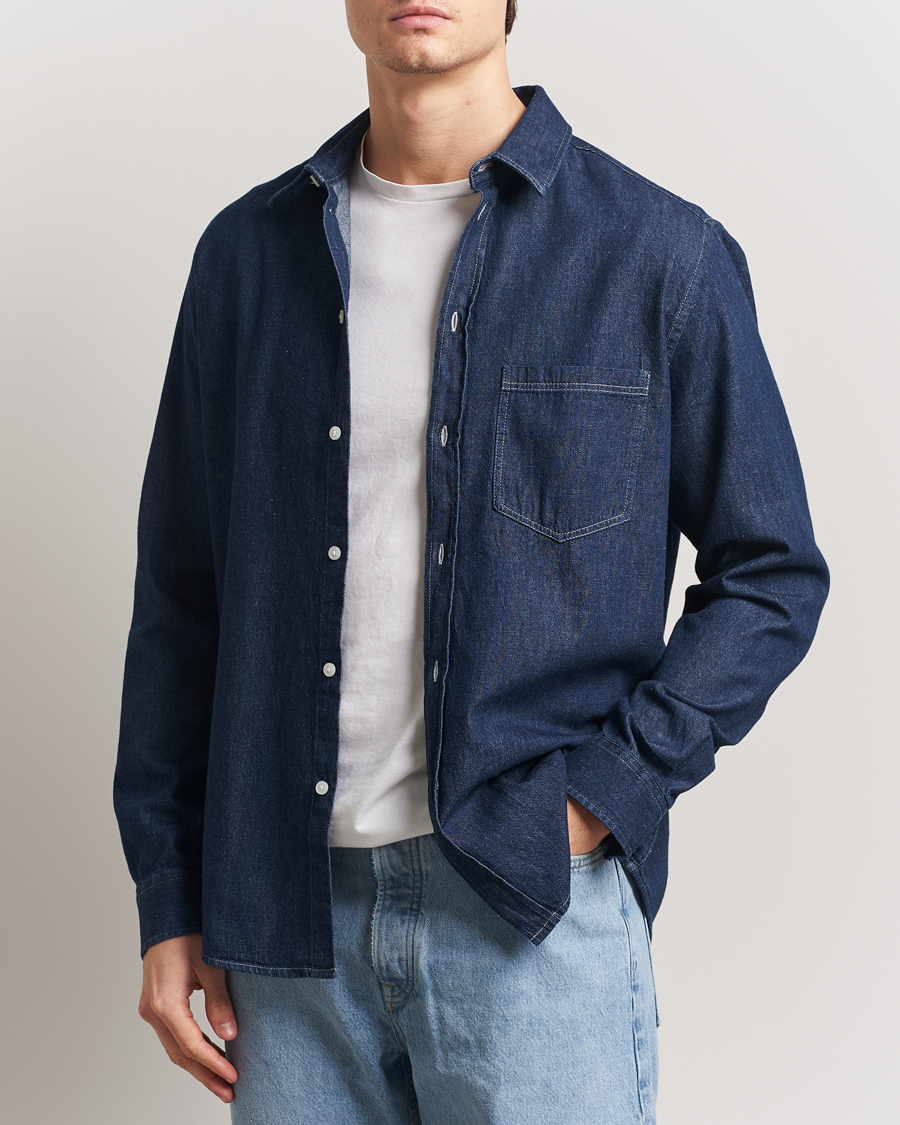 Hombres | Camisas | Samsøe Samsøe | Ryan Chambray Shirt Salute Blue