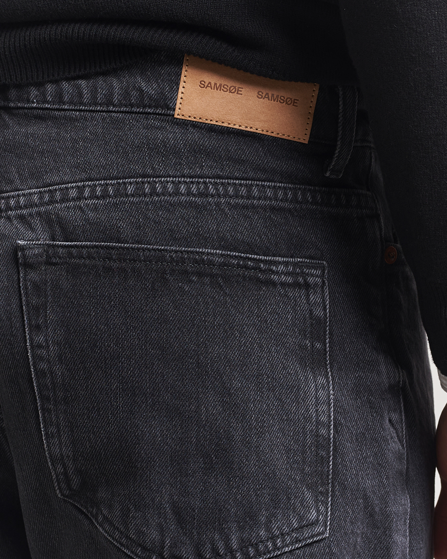 Hombres | Pantalones | Samsøe Samsøe | Eddie Regular Fit Jeans Black Blizzard