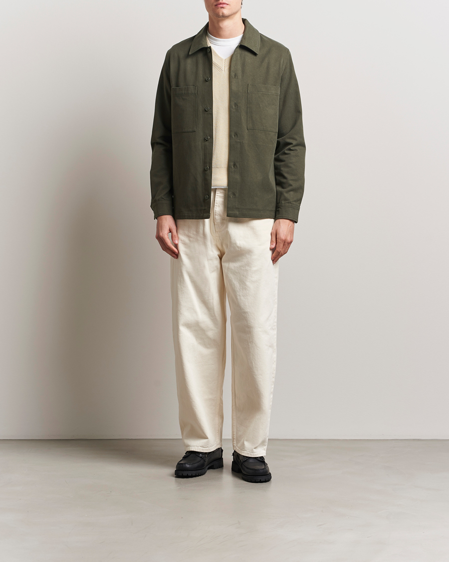 Hombres | Camisas | Samsøe Samsøe | Sataka Overshirt Forest Night