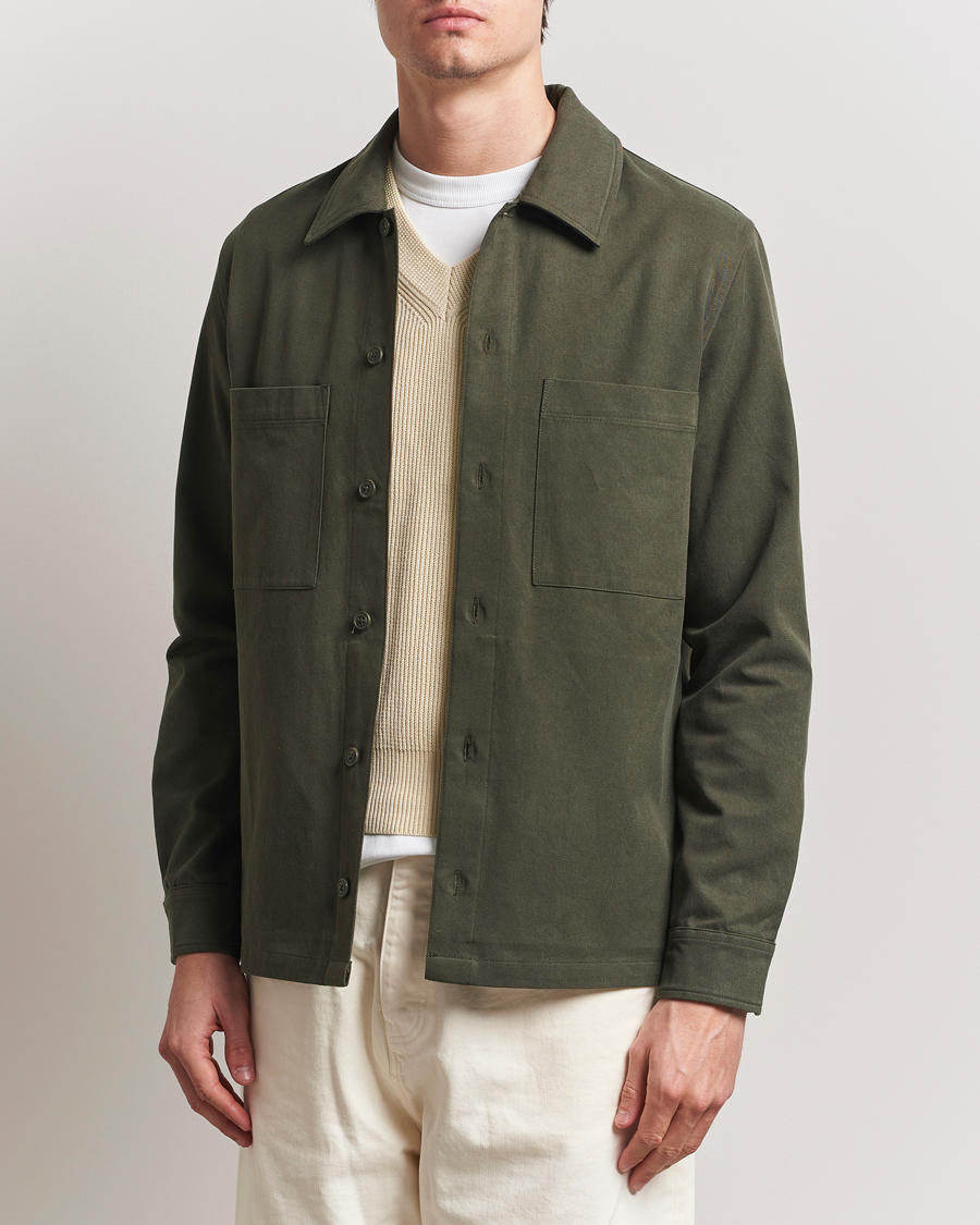 Hombres | Camisas | Samsøe Samsøe | Sataka Overshirt Forest Night