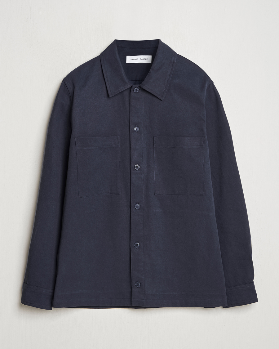 Hombres | Camisas | Samsøe Samsøe | Sataka Overshirt Salute Blue
