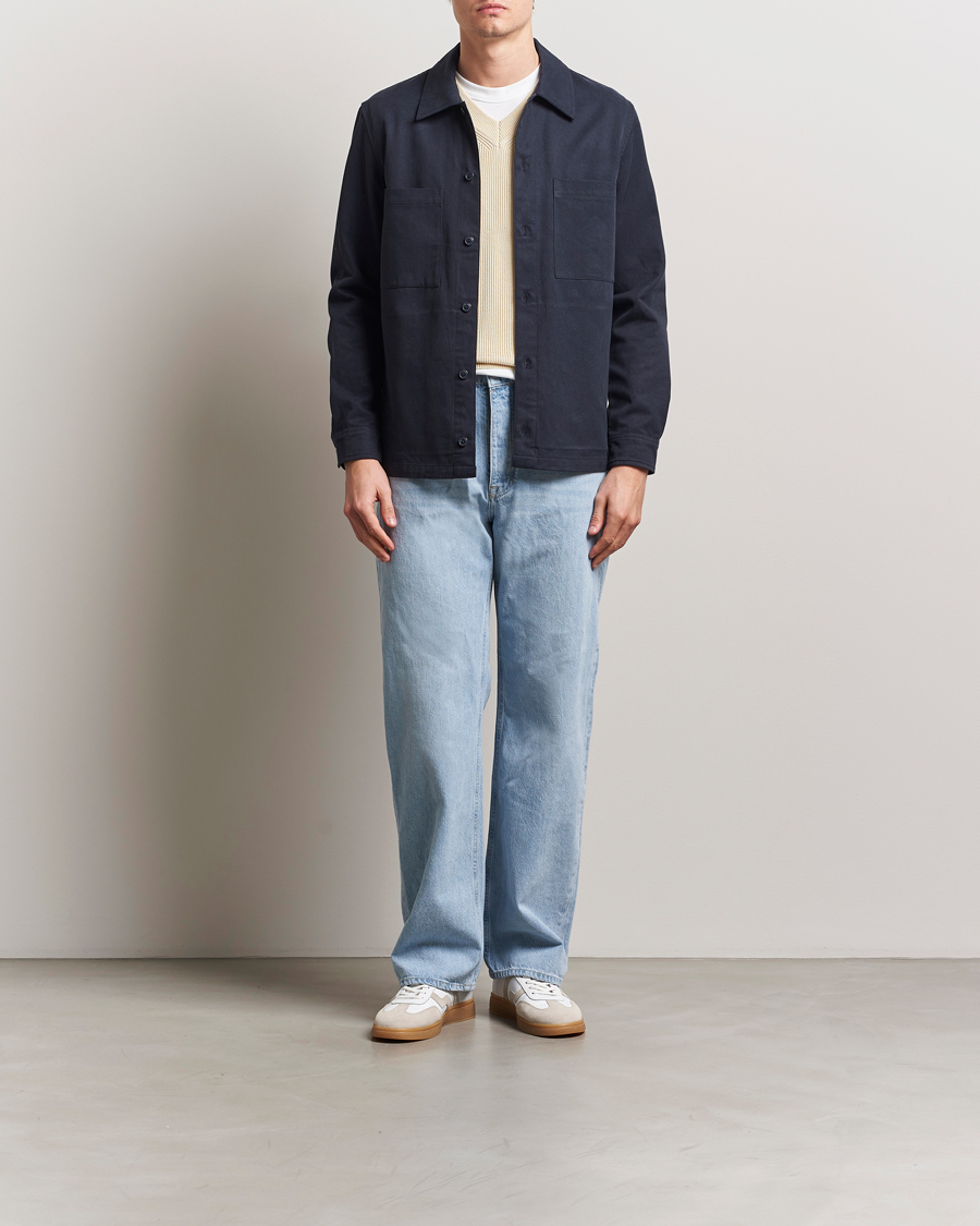 Hombres | Camisas | Samsøe Samsøe | Sataka Overshirt Salute Blue