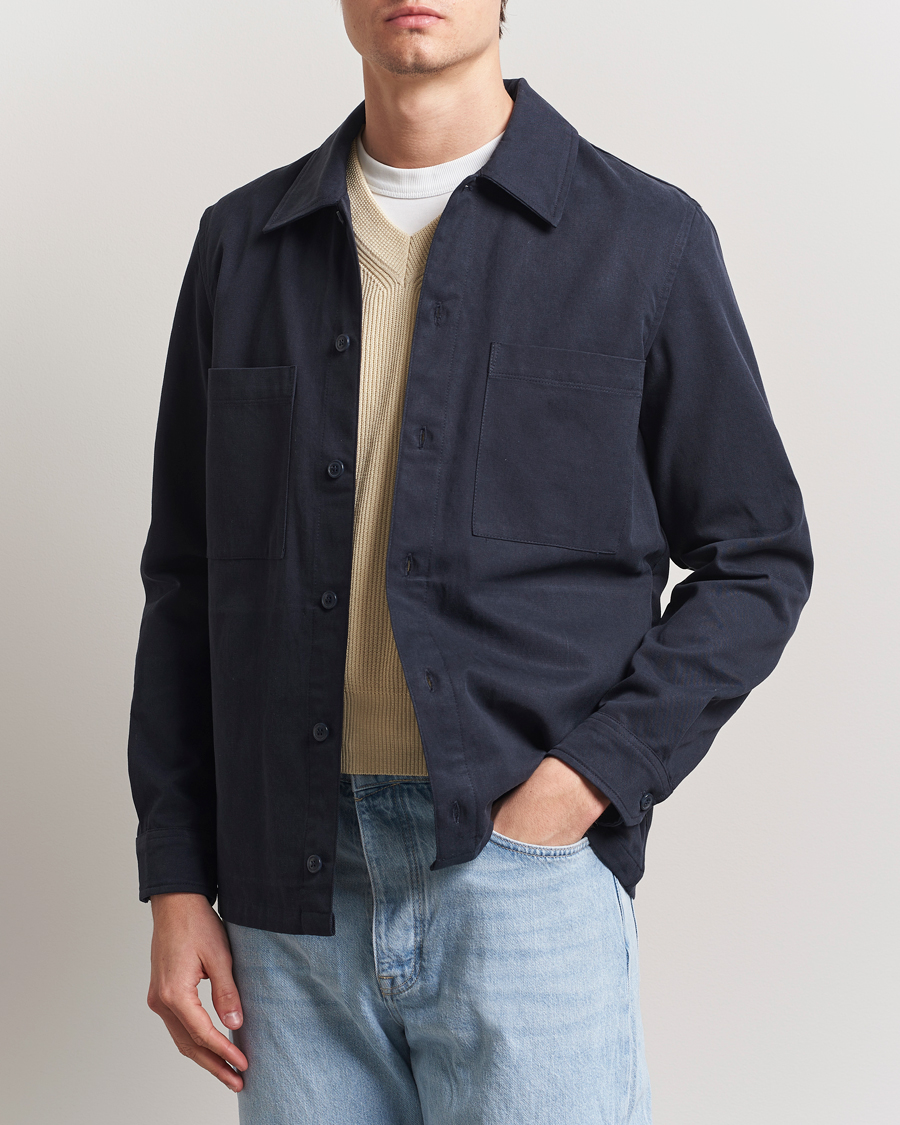 Hombres | Camisas | Samsøe Samsøe | Sataka Overshirt Salute Blue