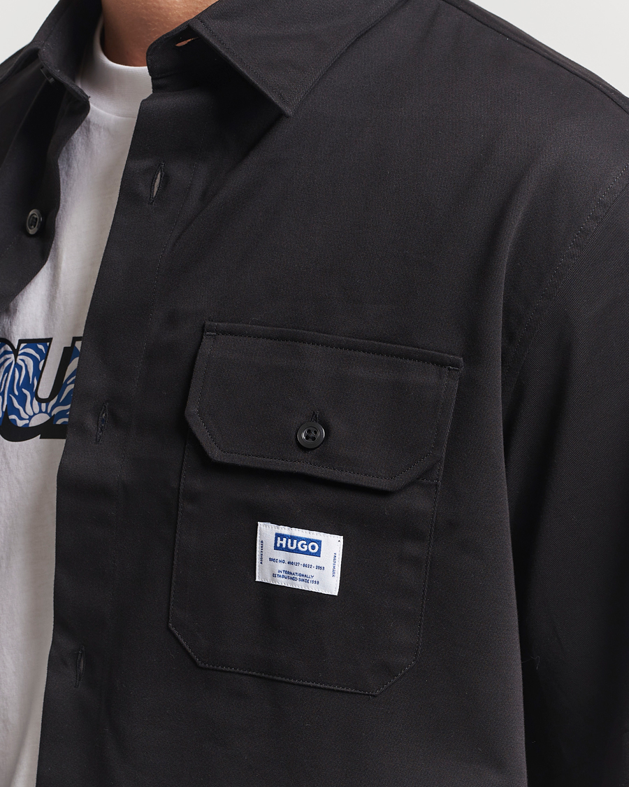 Hombres | Camisas | HUGO | Ekyno Workwear Short Sleeve Shirt Black