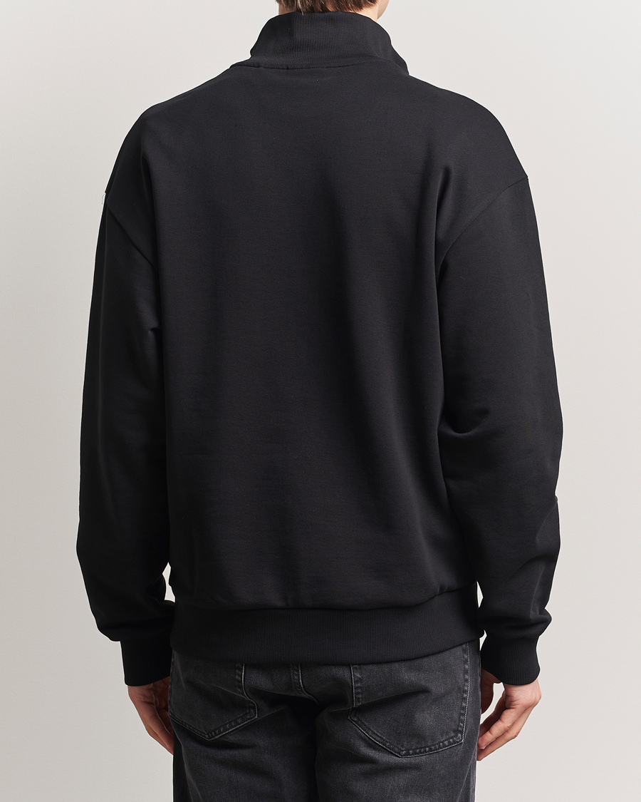 Hombres | Jerséis y prendas de punto | HUGO | Neeler Half Zip Sweatshirt Black