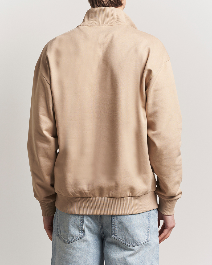 Hombres | Jerséis y prendas de punto | HUGO | Neeler Half Zip Sweatshirt Medium Beige