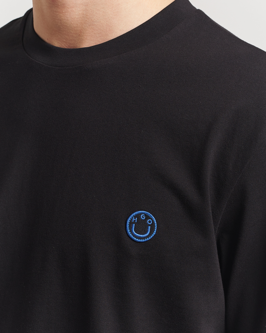 Hombres | Camisetas | HUGO | Niley Smiley Logo T-Shirt Black