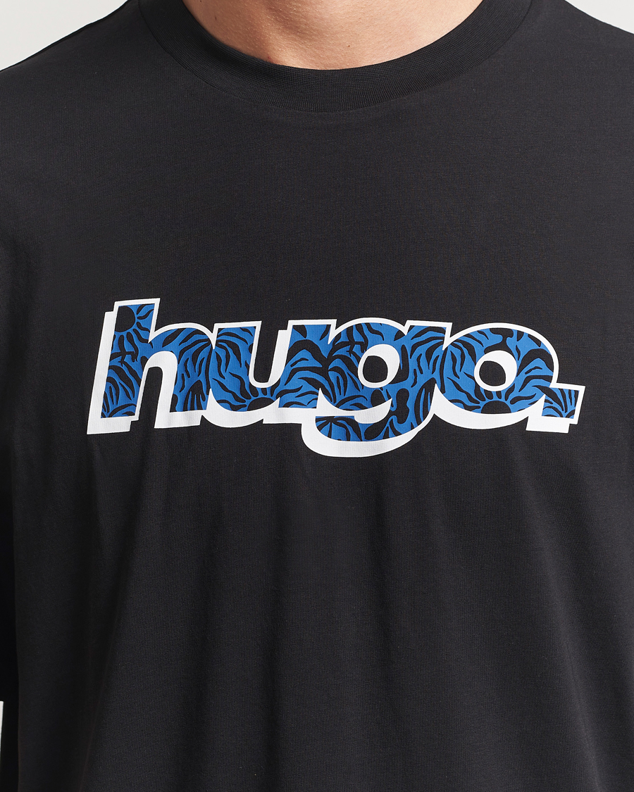 Hombres | Camisetas | HUGO | Nugibol 3D Logo Crew Neck T-Shirt Black