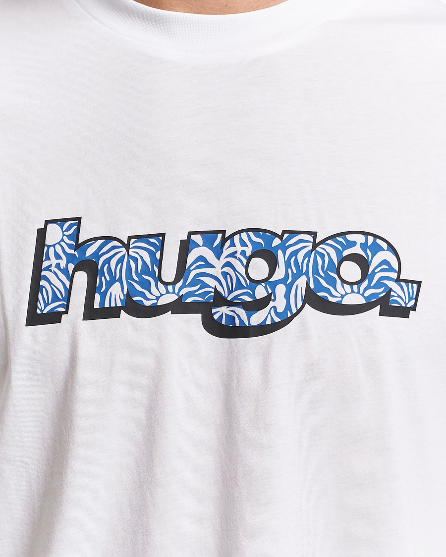 Hombres | Camisetas | HUGO | Nugibol 3D Logo Crew Neck T-Shirt White
