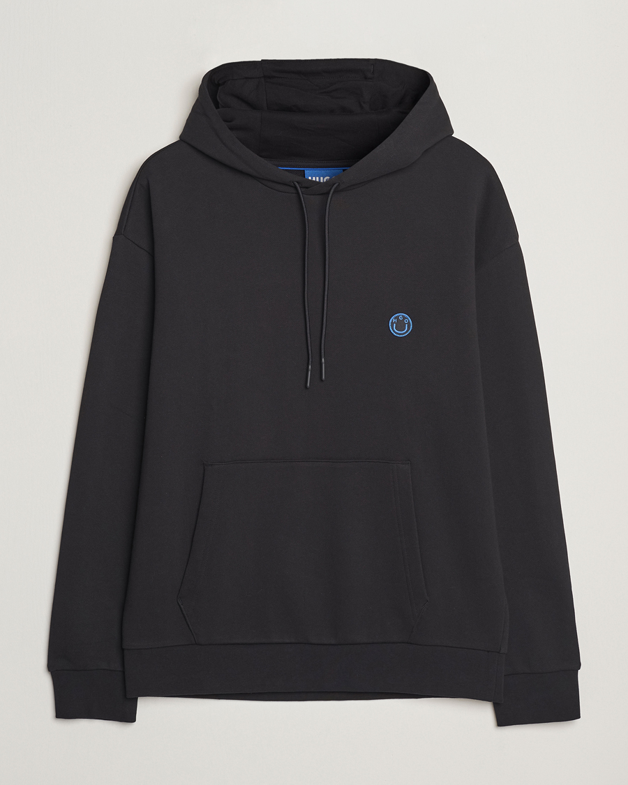 Hombres | Jerséis y prendas de punto | HUGO | Nottyo Smiley Logo Hoodie Black