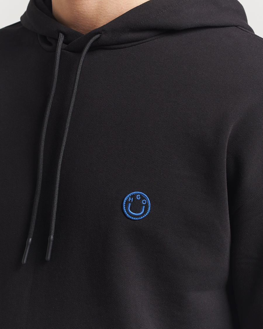 Hombres | Jerséis y prendas de punto | HUGO | Nottyo Smiley Logo Hoodie Black