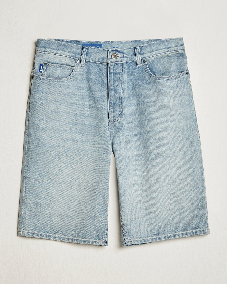 Hombres | Pantalones cortos | HUGO | Skate Denim Shorts Light Blue