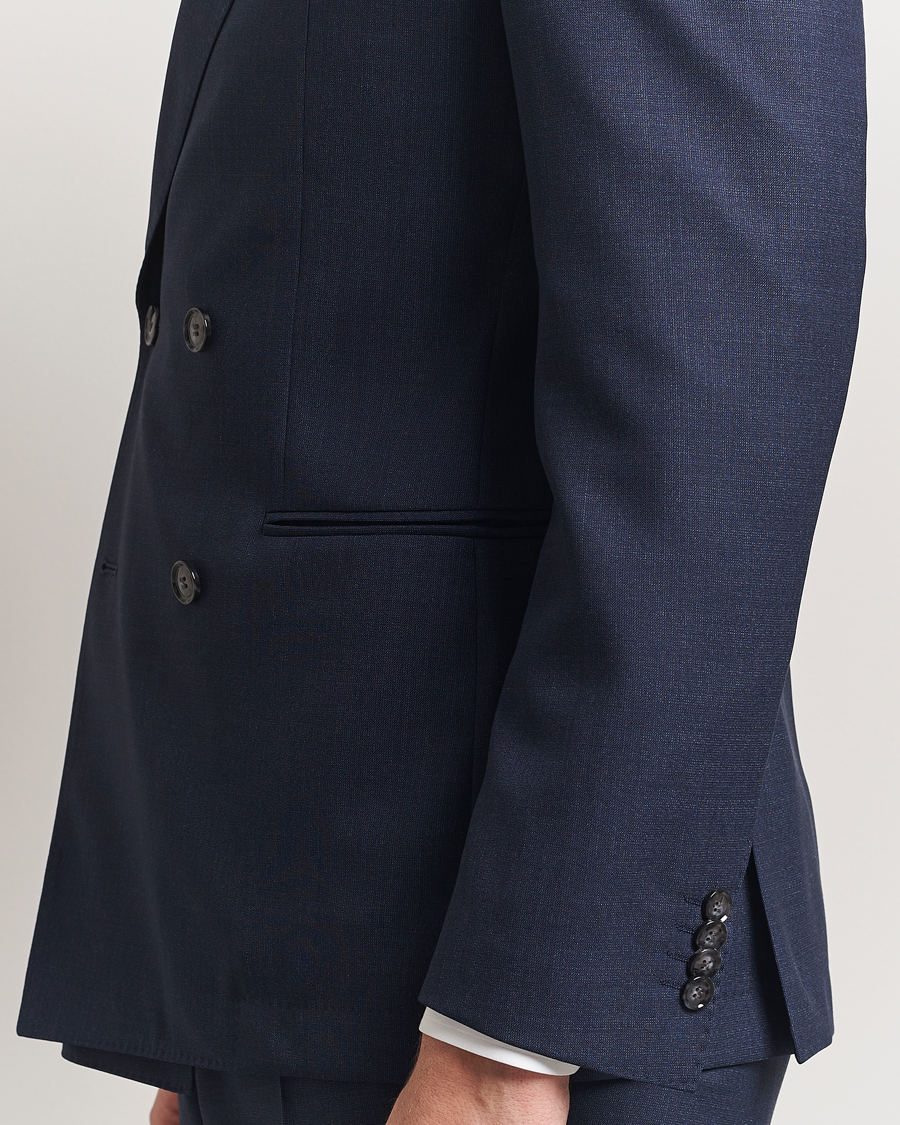 Hombres | Trajes | BOSS BLACK | Huge Wool Double Breasted Suit Navy