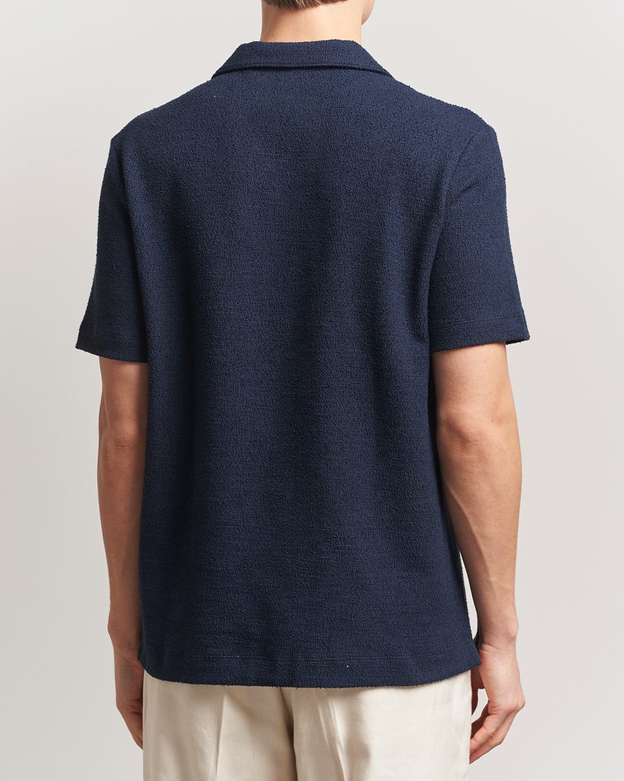 Hombres | Polos | BOSS BLACK | Pye Terry Knitted Polo Dark Blue