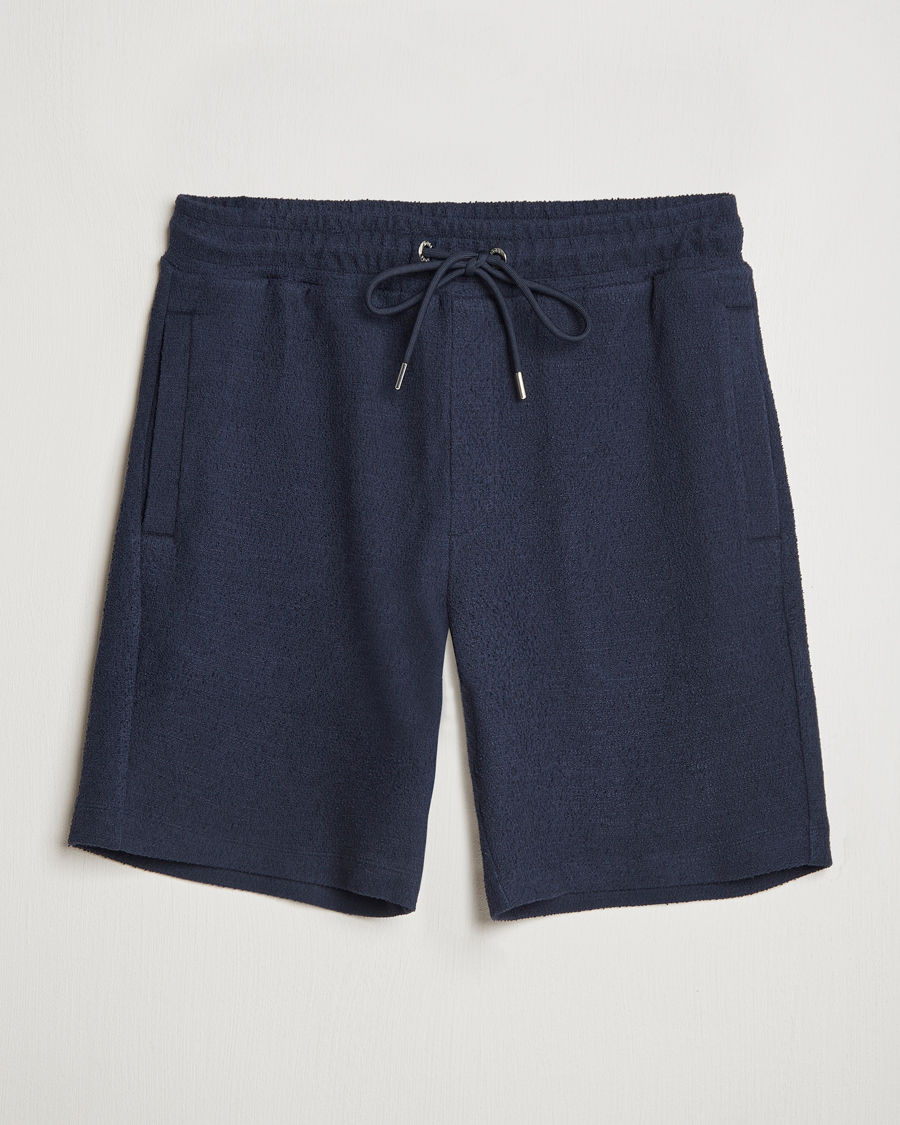 Hombres | Pantalones cortos | BOSS BLACK | Leoni Terry Sweatshorts Dark Blue