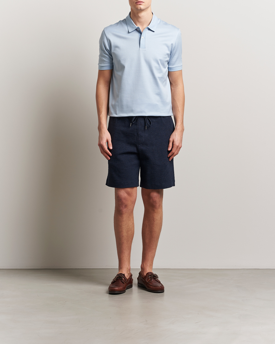 Hombres | Pantalones cortos | BOSS BLACK | Leoni Terry Sweatshorts Dark Blue
