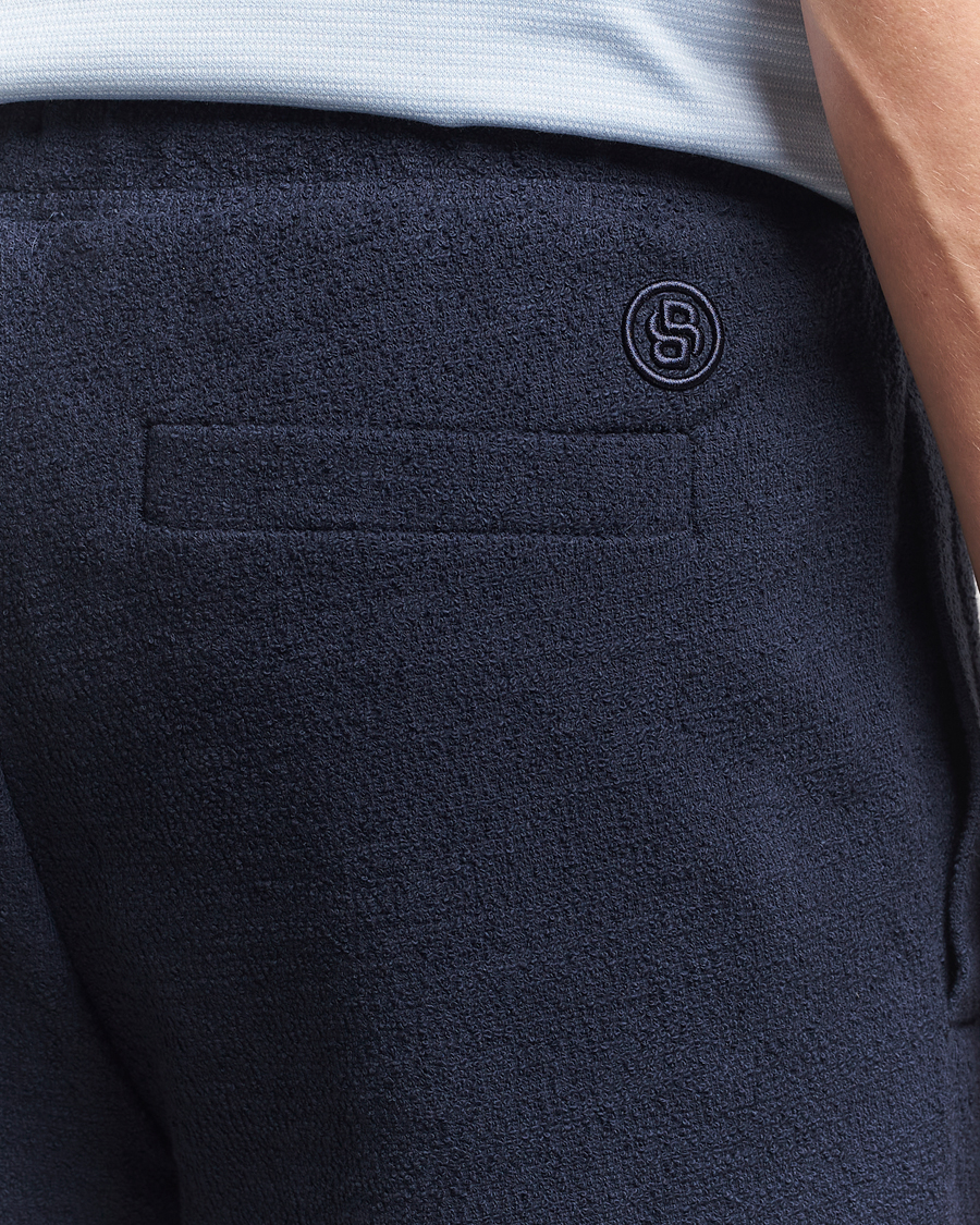 Hombres | Pantalones cortos | BOSS BLACK | Leoni Terry Sweatshorts Dark Blue