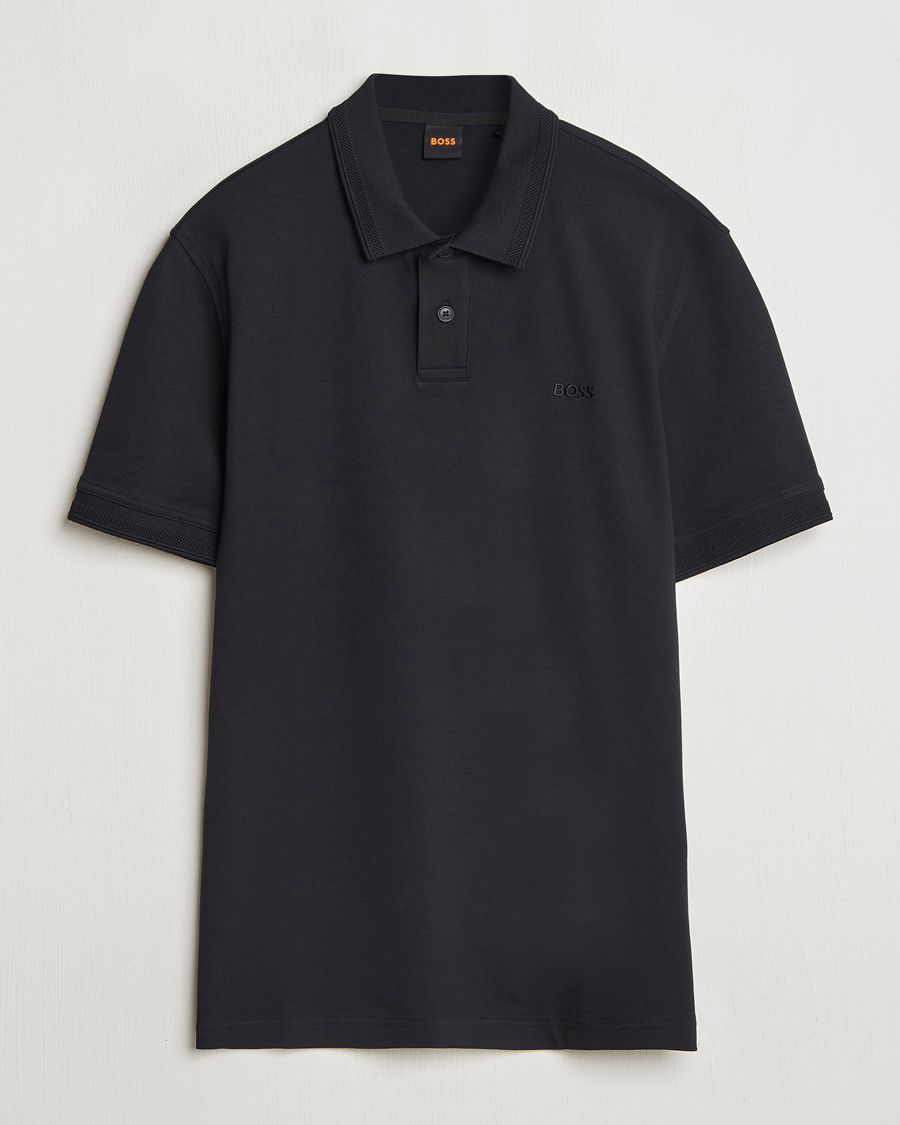 Hombres | Polos | BOSS ORANGE | Interlock Polo Black