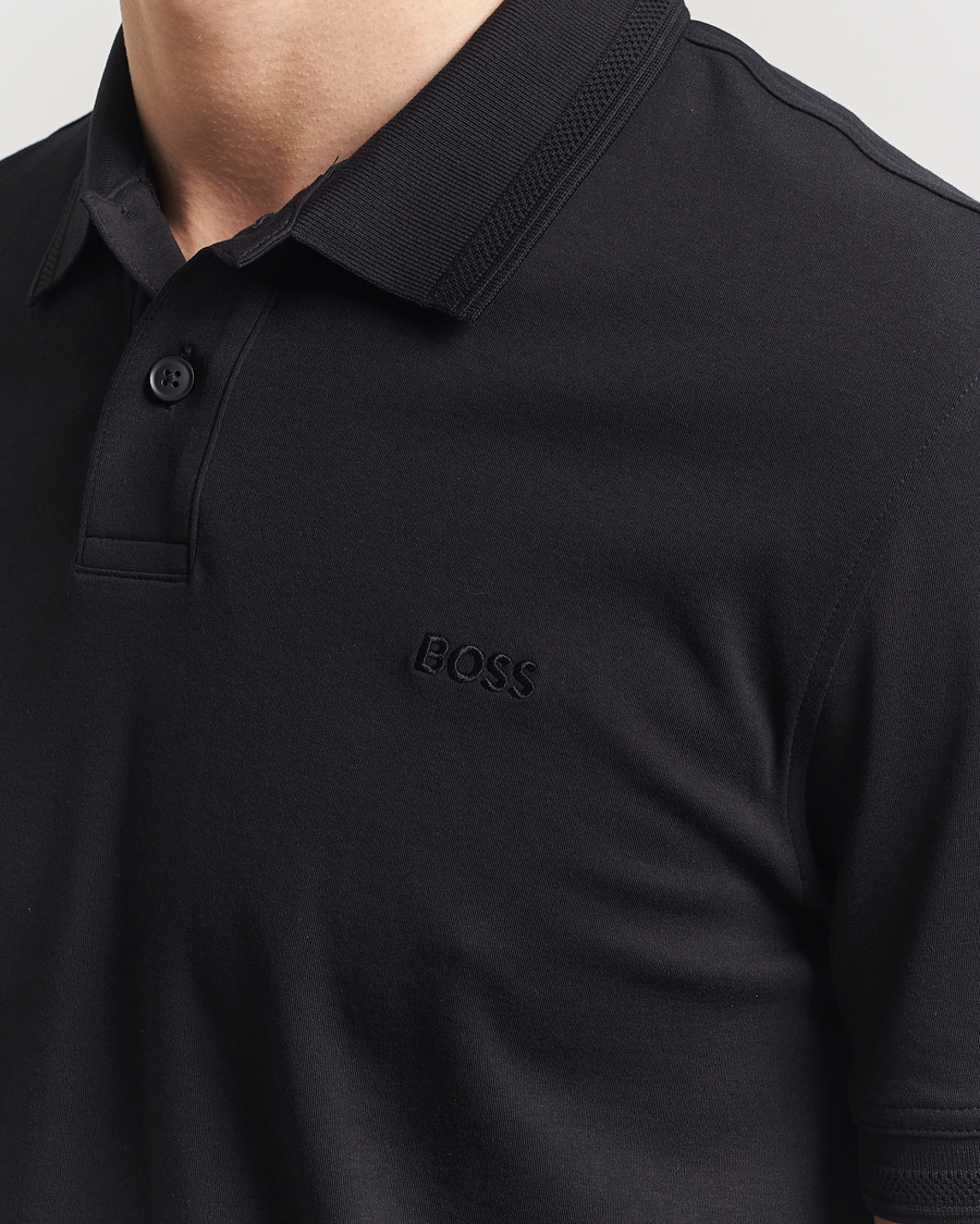 Hombres | Polos | BOSS ORANGE | Interlock Polo Black