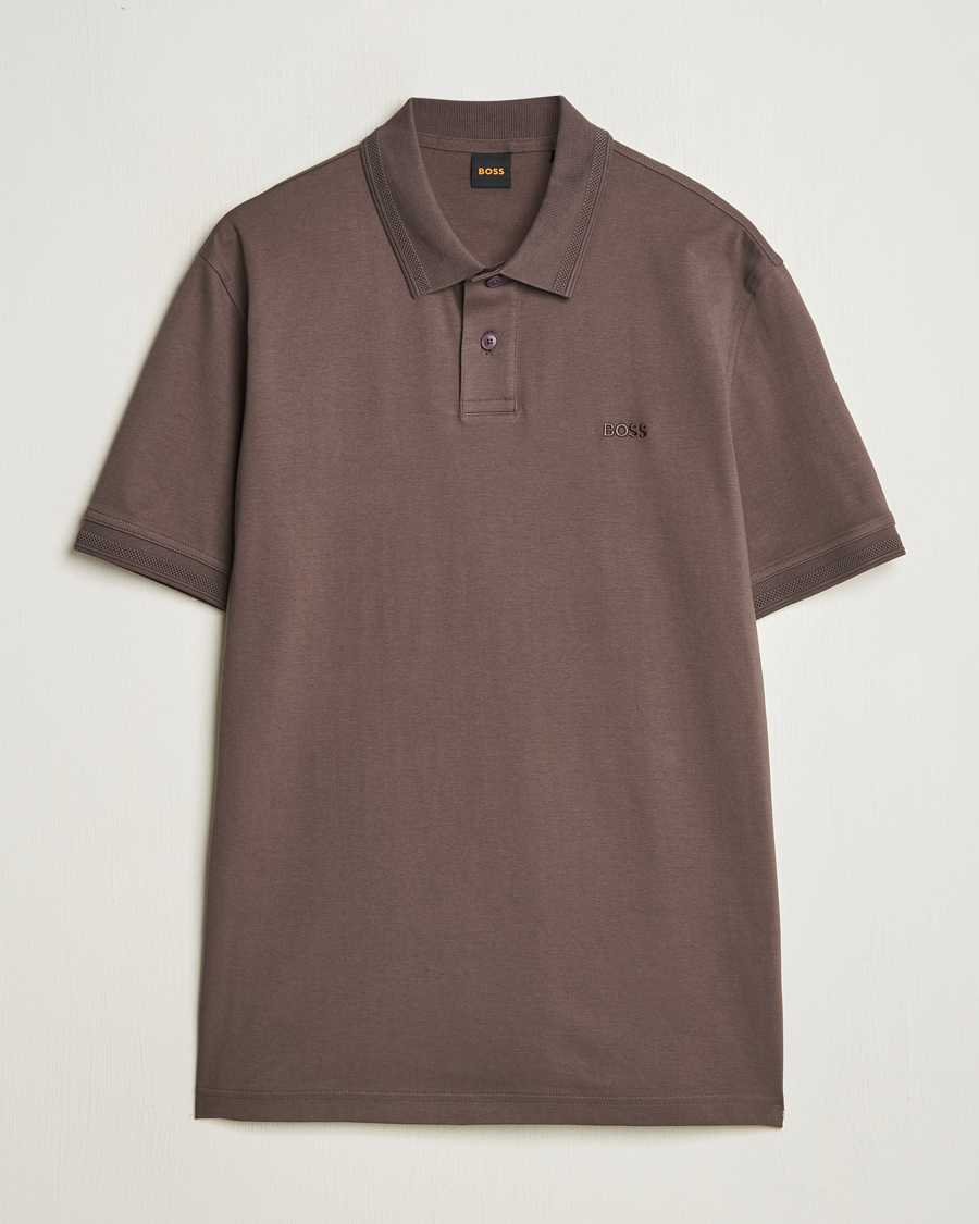 Hombres | Polos | BOSS ORANGE | Interlock Polo Open Brown