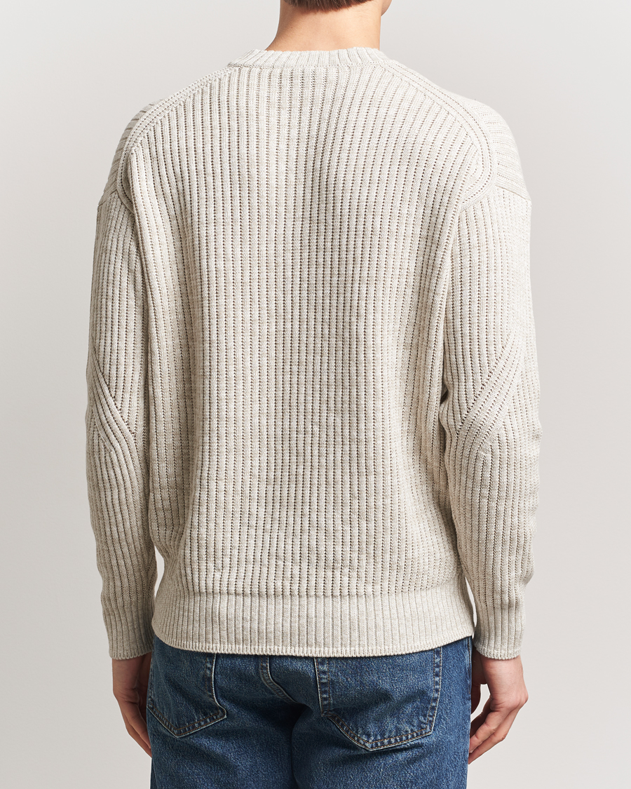 Hombres | Jerséis y prendas de punto | BOSS ORANGE | Kesca Knitted Sweater Light Beige