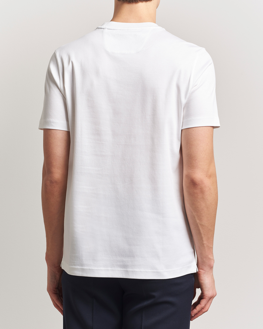 Hombres | Camisetas | BOSS CAMEL | Tesar Cotton Knitted T-Shirt White
