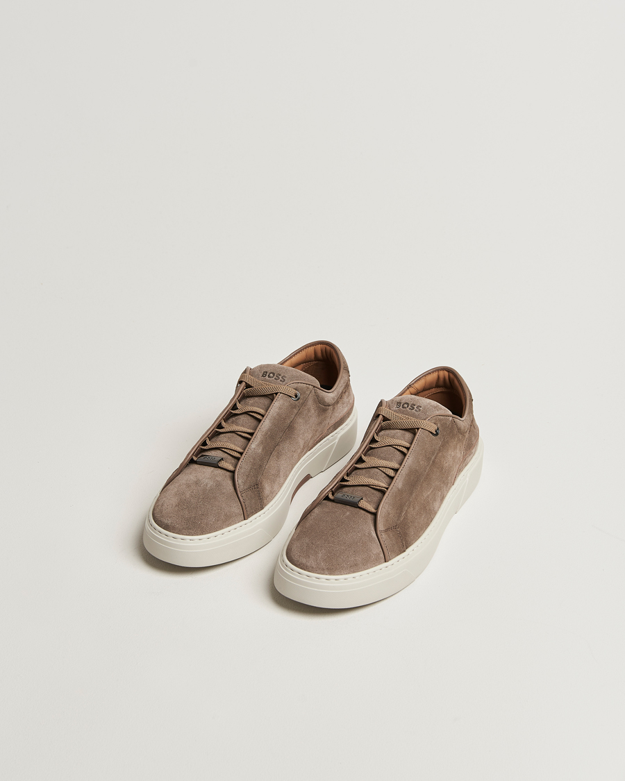 Hombres | Zapatillas | BOSS CAMEL | Gary Suede Sneaker Dark Beige