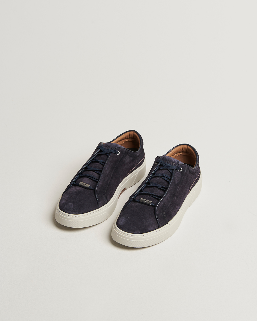 Hombres | Zapatillas | BOSS CAMEL | Gary Suede Sneaker Dark Blue