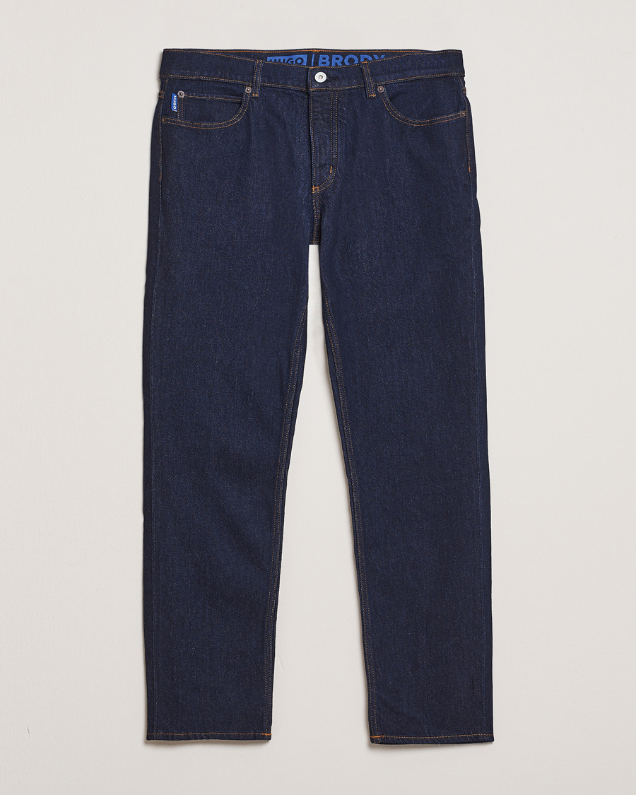 Hombres | Pantalones | HUGO | Brody Tapered Fit Jeans Dark Blue