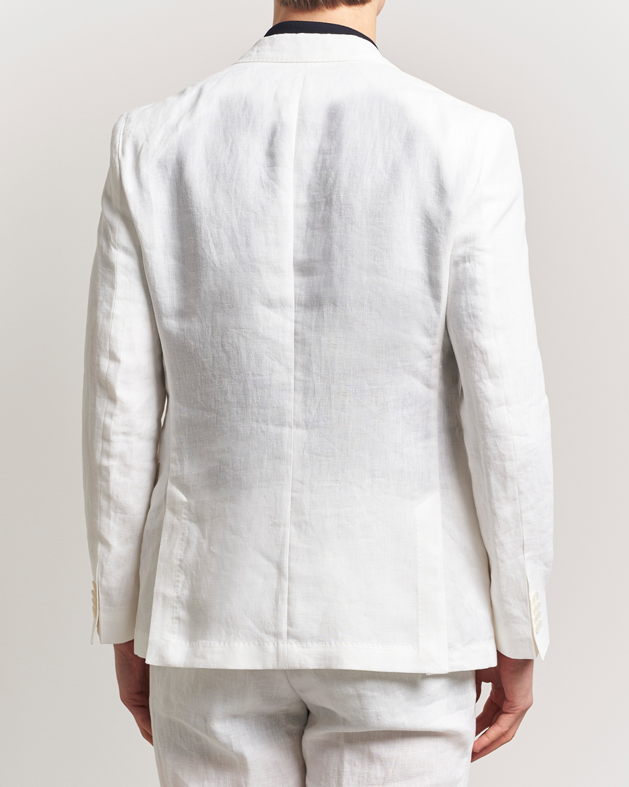 Hombres | Blazers | BOSS BLACK | Huge Linen Peak Lapel Blazer White