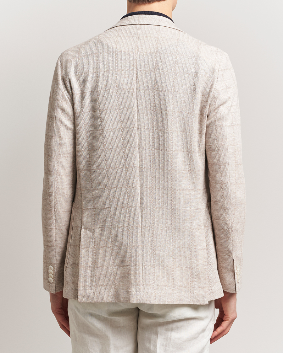 Hombres | Blazers | BOSS BLACK | Hanry Checked Jersey Patch Pocket Blazer Open White