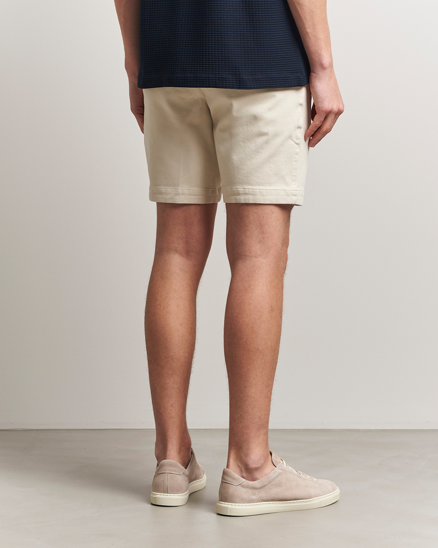Hombres | Pantalones cortos | BOSS BLACK | Slice Structured Cotton Shorts Open White