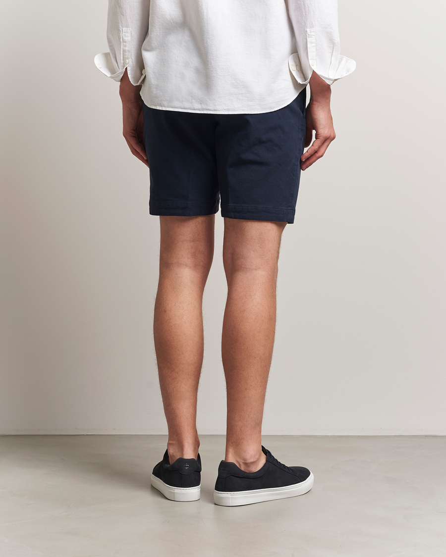 Hombres | Pantalones cortos | BOSS BLACK | Slice Structured Cotton Shorts Dark Blue