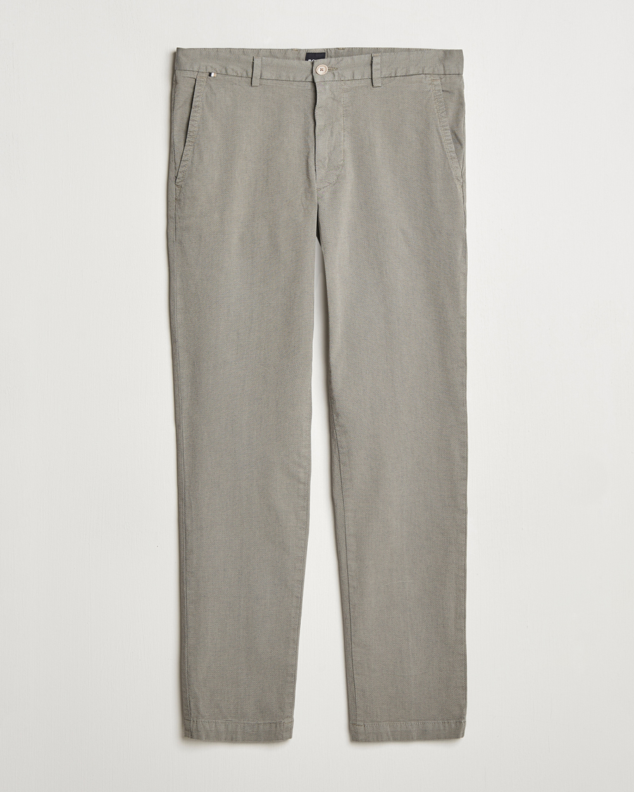 Hombres | Pantalones | BOSS BLACK | Kaiton Structured Cotton Pants Light Beige