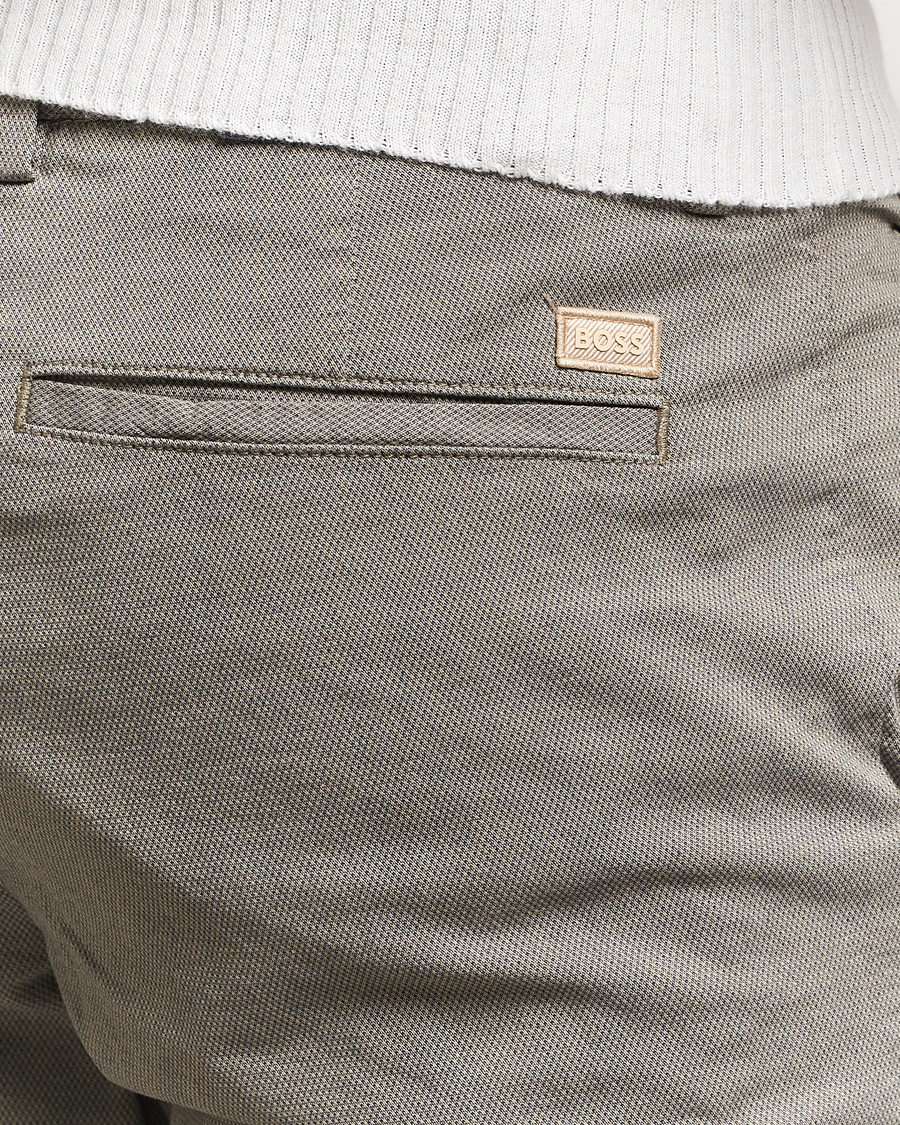 Hombres | Pantalones | BOSS BLACK | Kaiton Structured Cotton Pants Light Beige