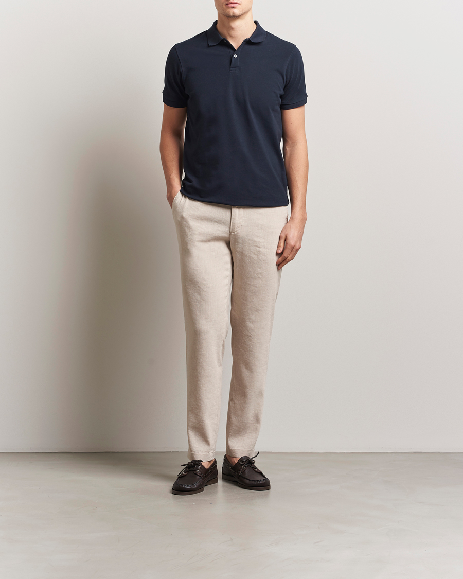 Hombres | Pantalones | BOSS BLACK | Kane Linen Blend Drawstring Trousers Light Beige