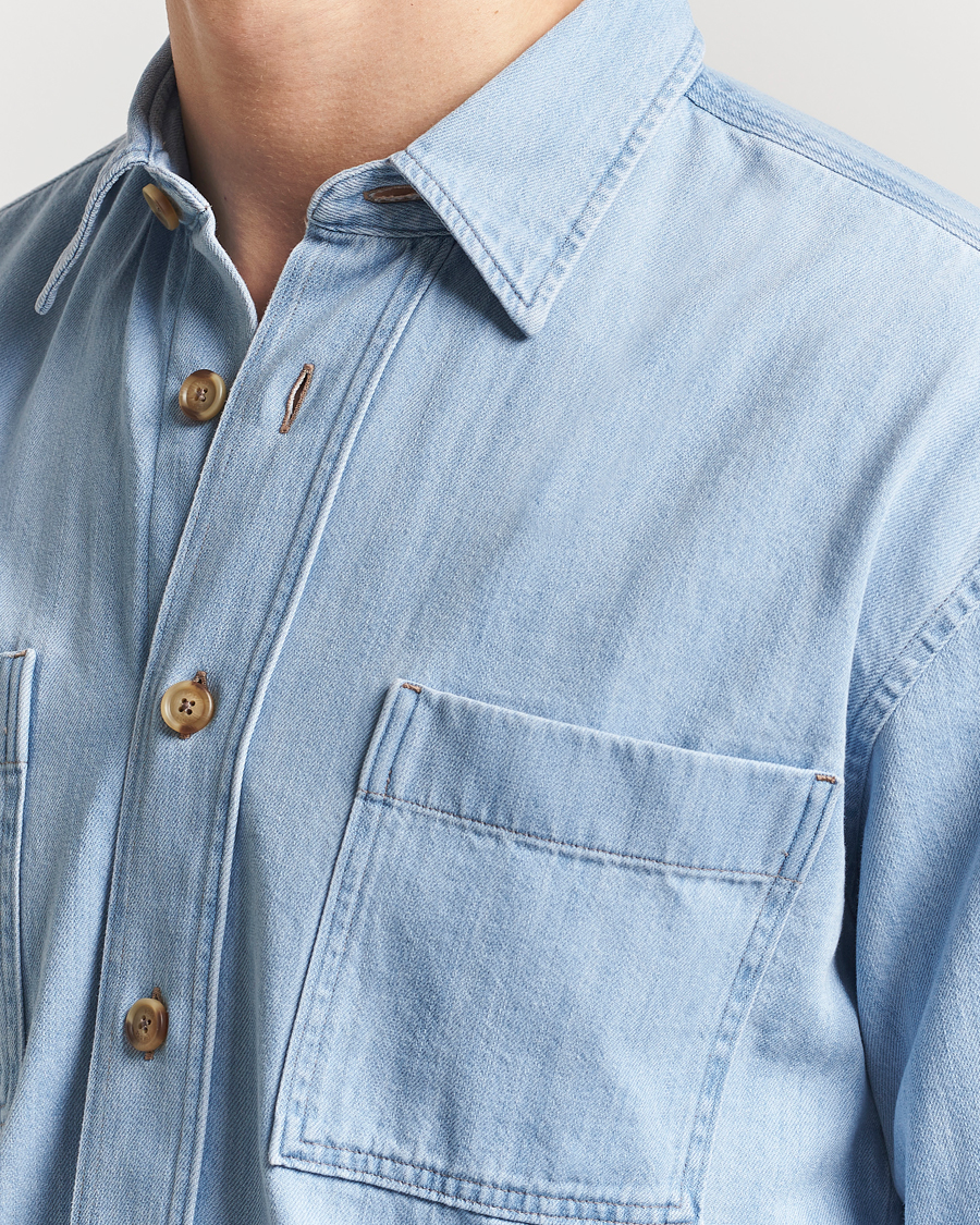 Hombres | Camisas | BOSS BLACK | Cory Denim Overshirt Light Blue