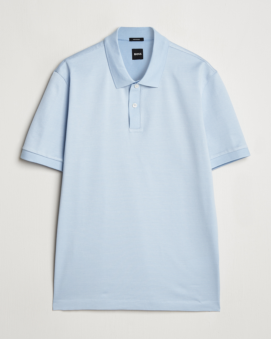 Hombres | Polos | BOSS BLACK | Parlay Jersey Polo Light Blue