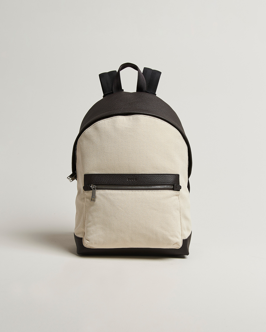 Hombres | BOSS BLACK Canvas Backpack Natural | BOSS BLACK | Canvas Backpack Natural