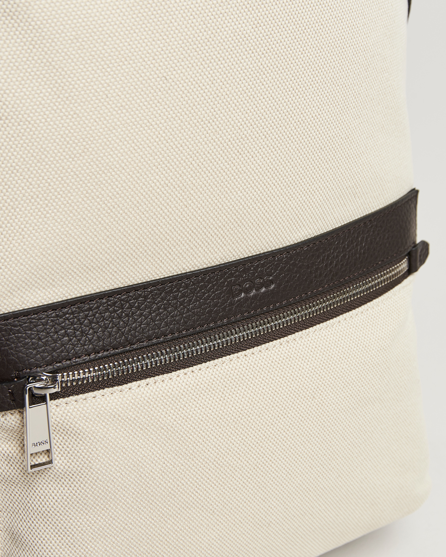 Hombres | BOSS BLACK Canvas Backpack Natural | BOSS BLACK | Canvas Backpack Natural